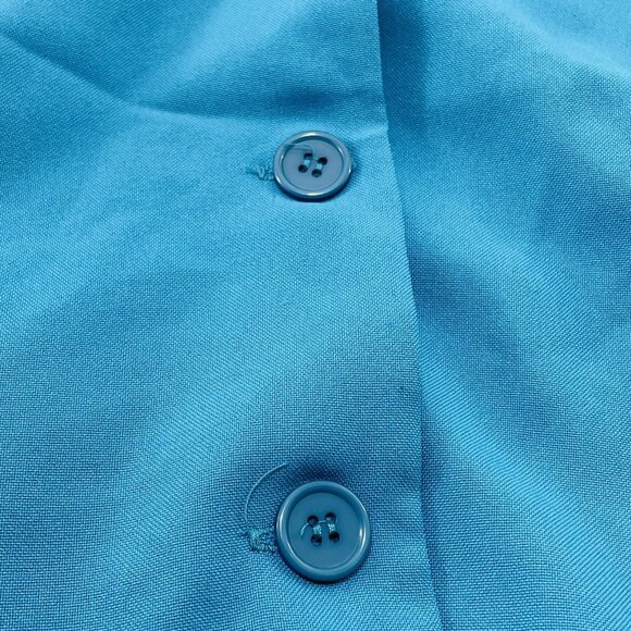 Vintage Btime USA Sleeveless Blouse Button Women Size 10 Retro Essential Collar - Picture 4 of 12